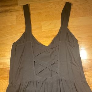 Express jumpsuit with Criss Cross backing